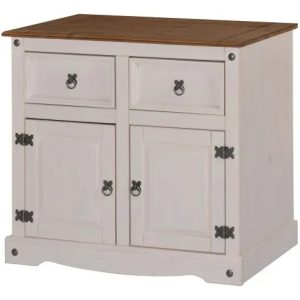 BARGUEÑO HERLI 2 PUERTAS 2 CAJONES BLANCO