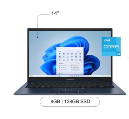 NOTEBOOK ASUS INTEL 4G/128G/14"