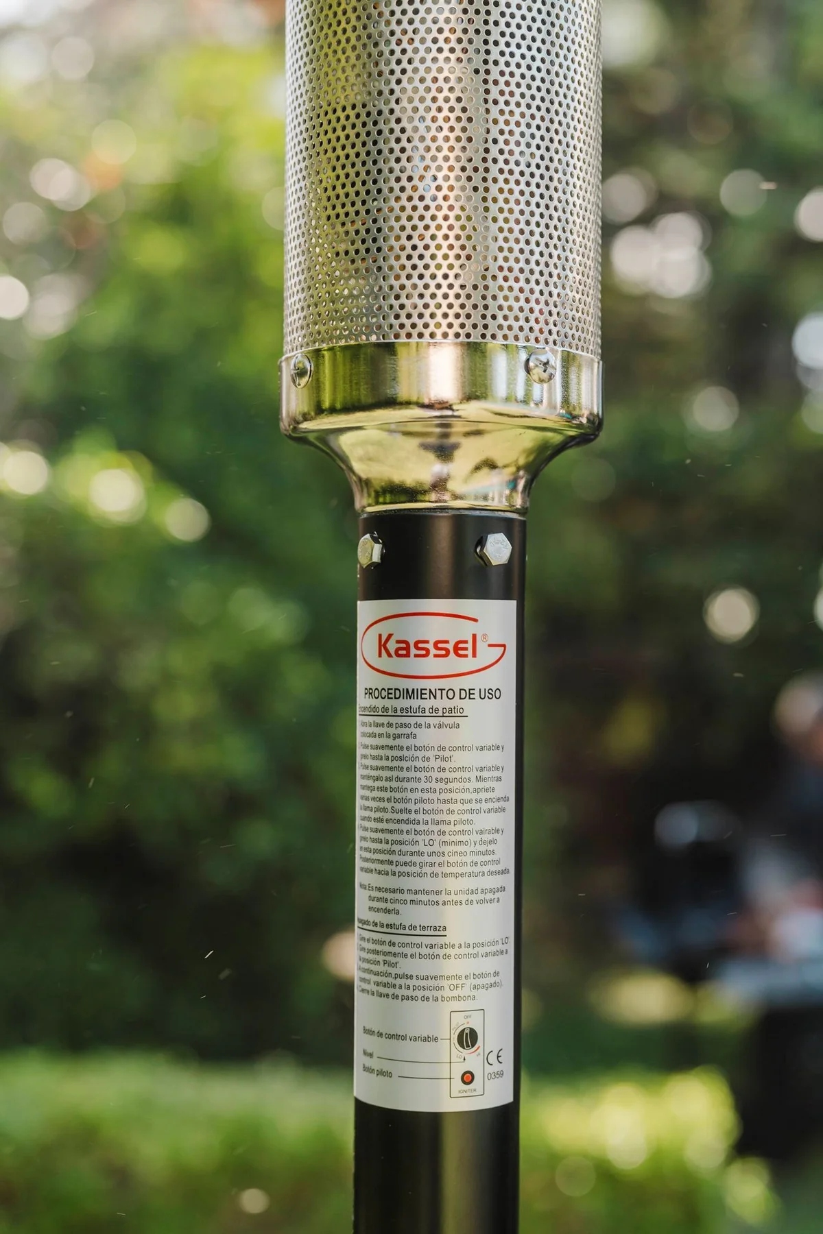 ESTUFA DE PATIO KASSEL NEGRA EPS37 - Imagen 3