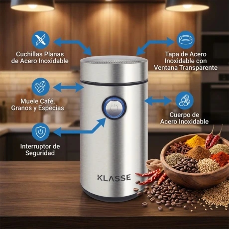 MOLINILLO DE CAFE KLASSE ELÉCTRICO - Imagen 2