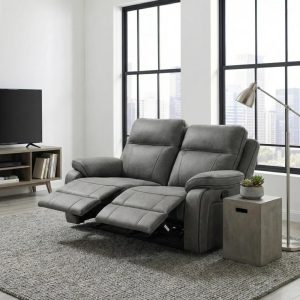 SILLON RECLINABLE 2 CUERPOS APOLO GRIS