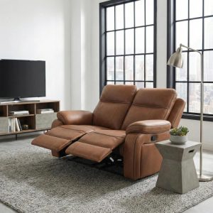 SILLON RECLINABLE 2 CUERPOS APOLO MARRON