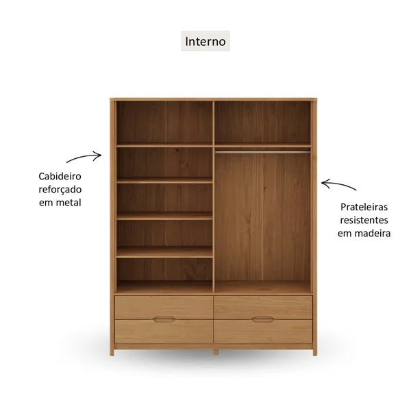 ROPERO FINESTRA NEST 4P/4C. 3305U - Imagen 3