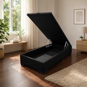SOMMIER BAUL 1 PLAZA NEGRO