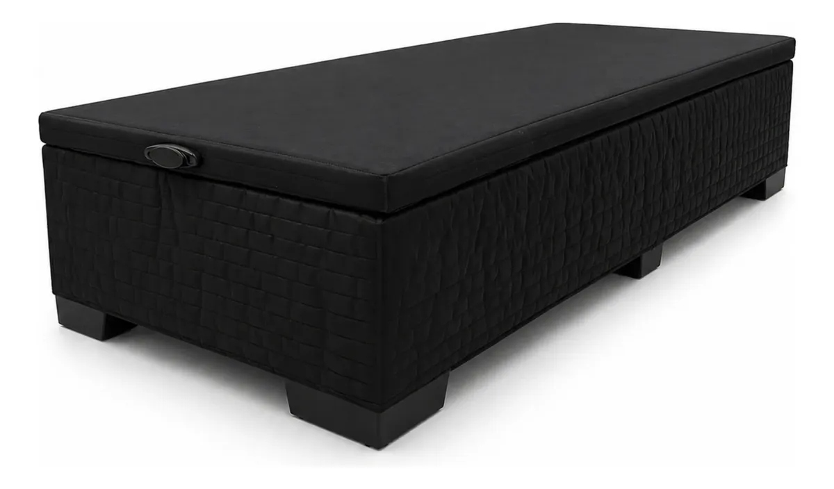 SOMMIER BAUL 1 PLAZA NEGRO - Imagen 2