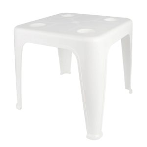 MESA AUXILIAR P/VASOS MOR BLANCA