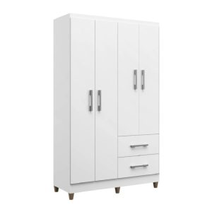 ROPERO FORTALEZA 4P/2C BLANCO